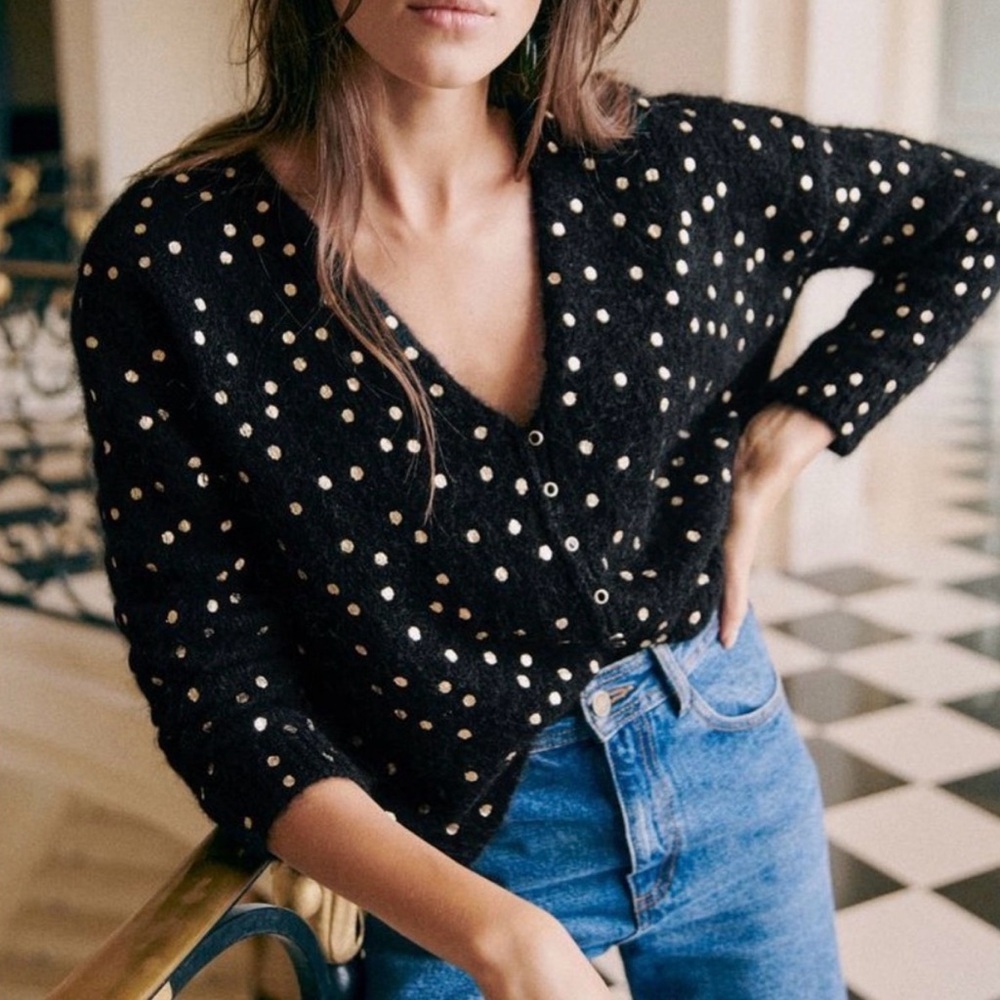 Sezane Lizy Cardigan - Size XS